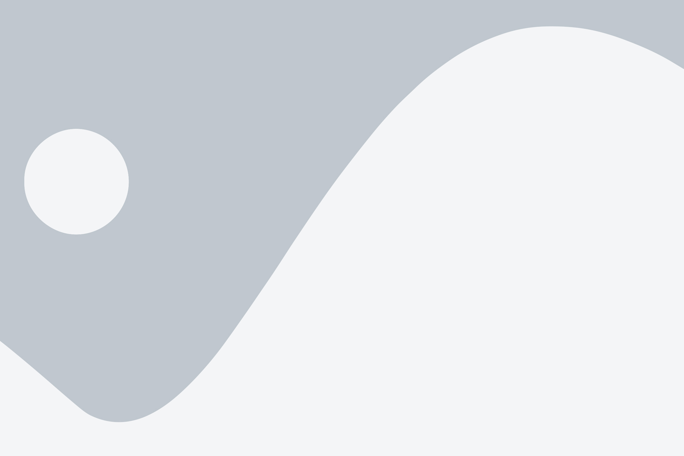 Abstract gray placeholder image with circle and curve