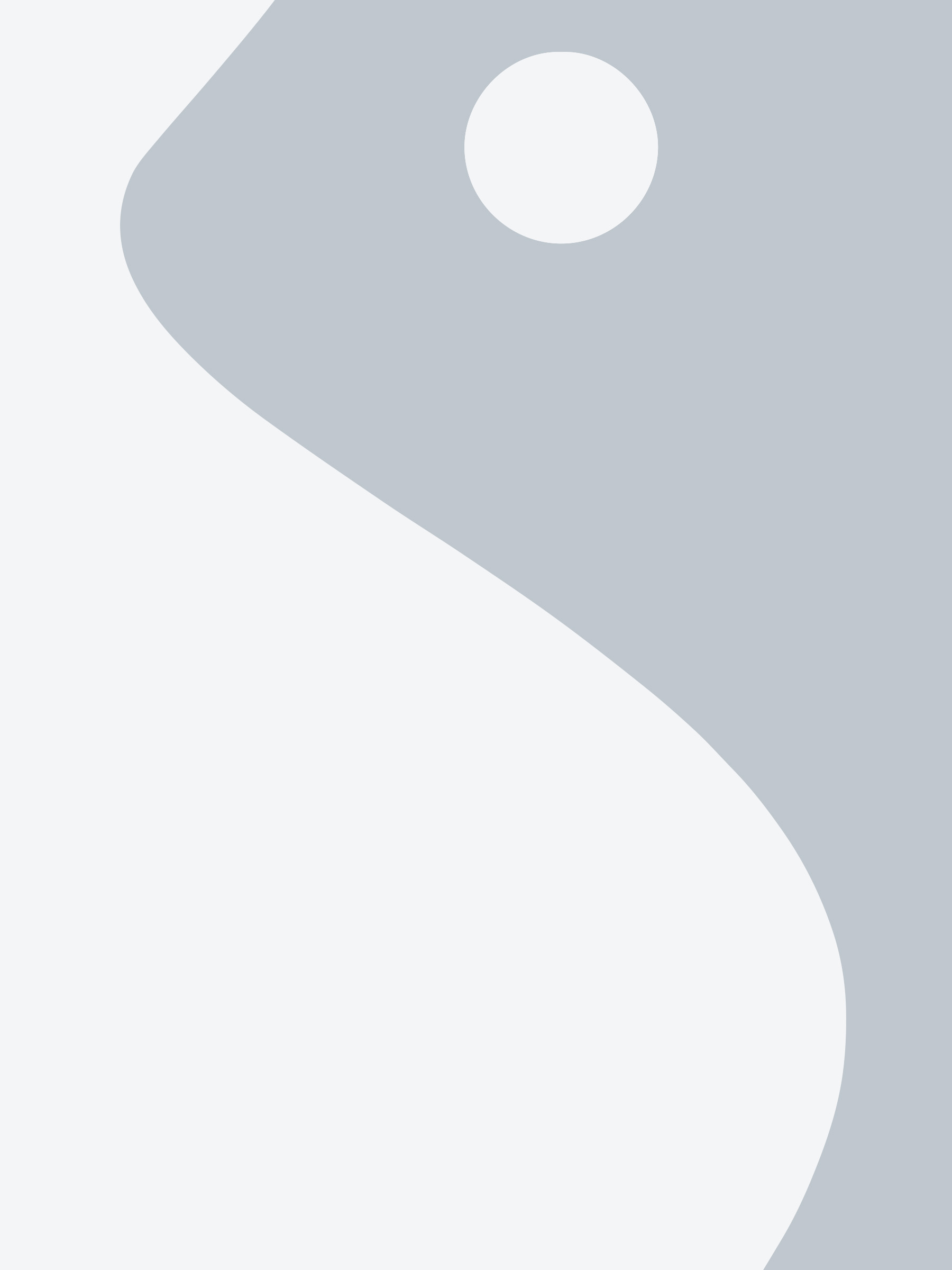 Abstract gray curves with white circle